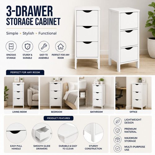 Slim drawer bathroom cabinet - bathroom,