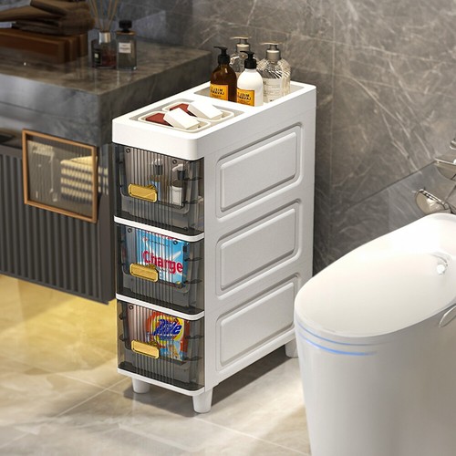 Slim bathroom storage cabinet - storage,
