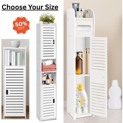Tall bathroom storage cabinet - tall,