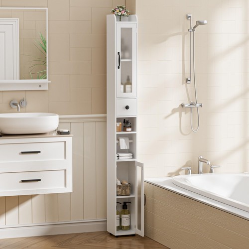 Tall bathroom storage - storage, cabinet