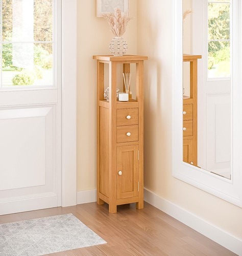 Corner storage cabinet oak - corner, cabinet,