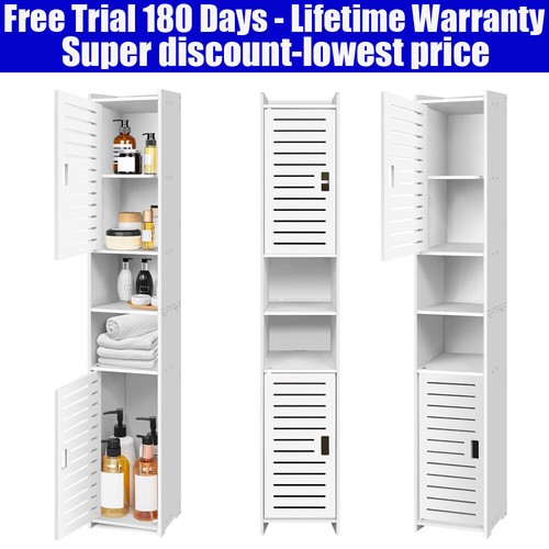 Tall bathroom cupboard white - tall,