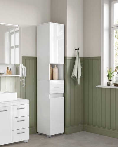 Tall slim bathroom storage - tall,