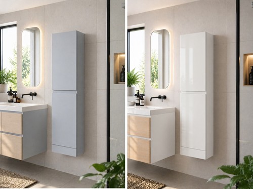 Tall bathroom storage cabinet - storage,
