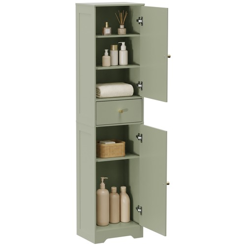 Homcom tall bathroom - bathroom, storage