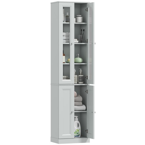 Homcom tall bathroom - tall, storage
